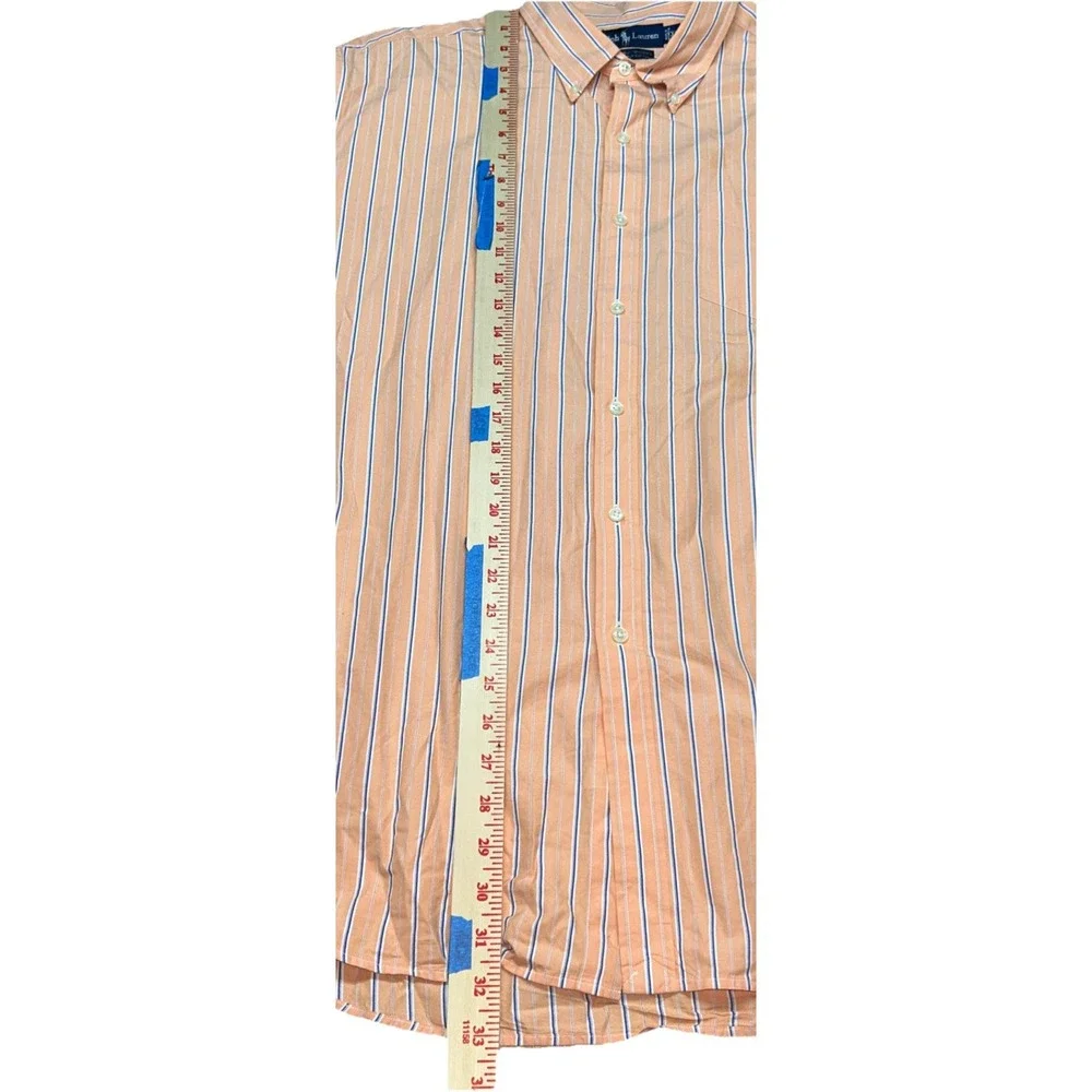 Polo Ralph Lauren Vintage Button Down 100%‎ Two Ply Cotton Men's XL